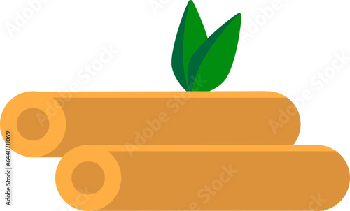 Flat Style Sandalwood Icon Or Symbol.