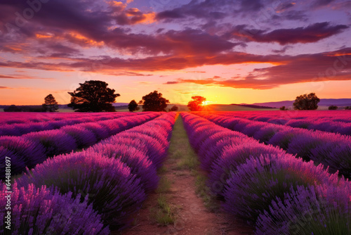 Majestic Lavender Scenery
