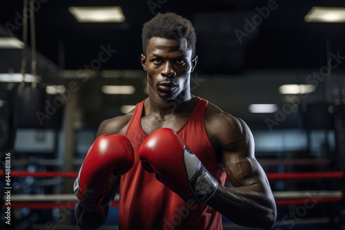 Boxing's Essence: Strength and Determination © AIproduction