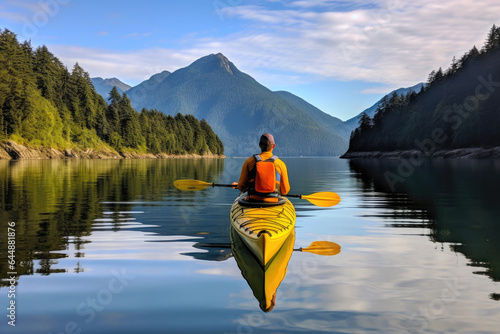 Kayaking in Breathtaking Scenery © AIproduction