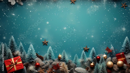 christmas background with snowflakes