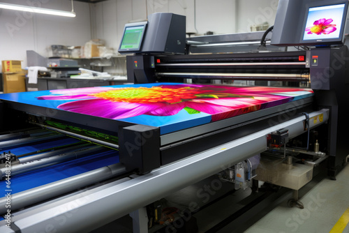 High-Tech Printing Equipment in Use