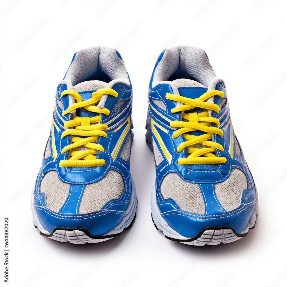 running jogging shoes isolated on white