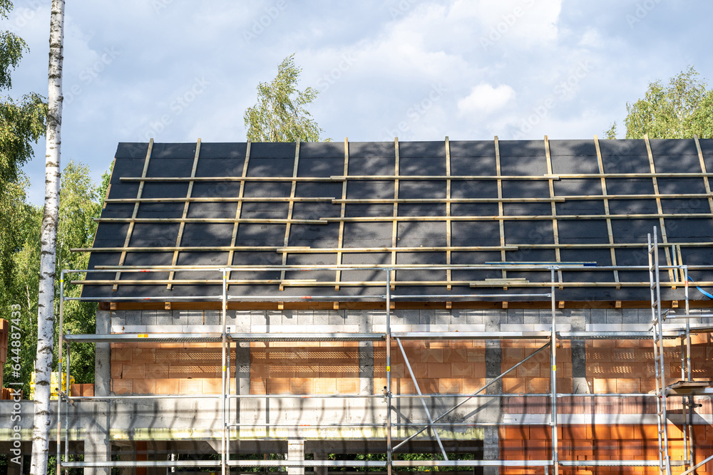 Rooftop protection with isolation membrane waterproof layer Rooftop protection with isolation membrane waterproof layer