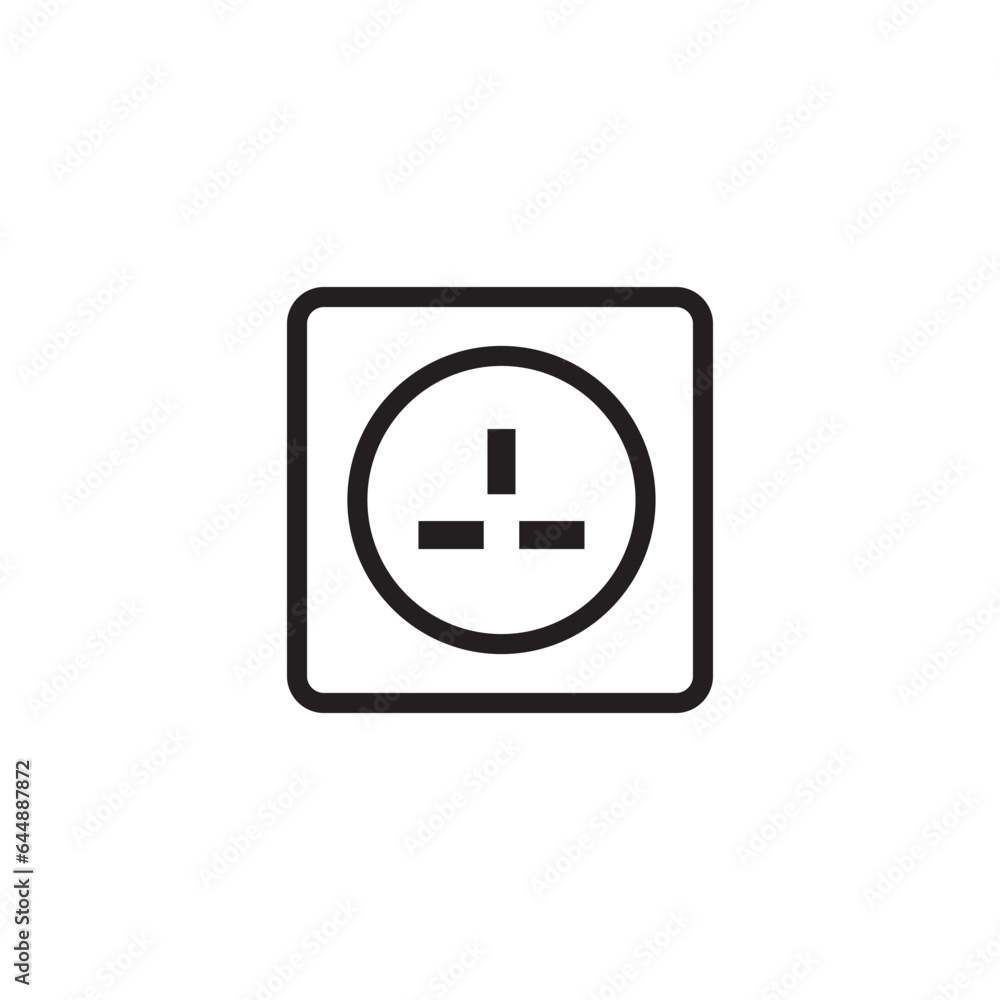 electric socket icon design vector isolated electric socket icon design vector isolated