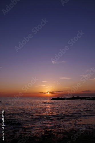 海に沈む夕日