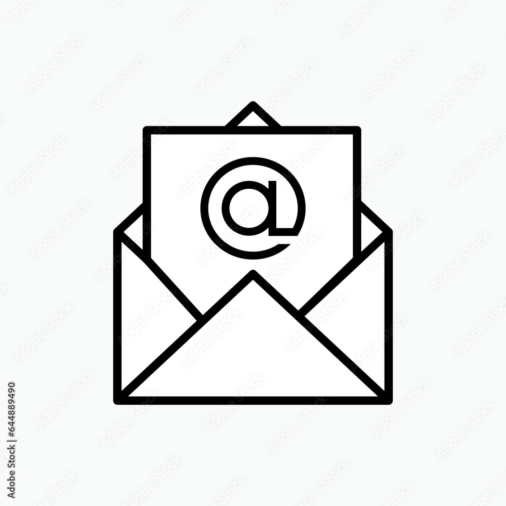 Email Icon. Message, Correspondence. Electronic Mail Symbol for Infographics, Design Elements, Websites, Presentation and Application - Vector. Email Icon. Message, Correspondence. Electronic Mail Symbol for Infographics, Design Elements, Websites, Presentation and Application - Vector.