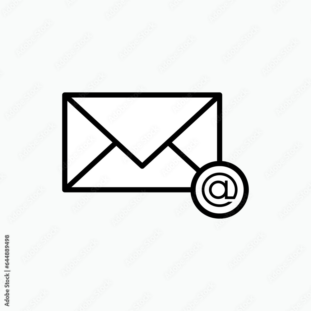 Email Icon. Message, Correspondence. Electronic Mail Symbol for Infographics, Design Elements, Websites, Presentation and Application - Vector. Email Icon. Message, Correspondence. Electronic Mail Symbol for Infographics, Design Elements, Websites, Presentation and Application - Vector.