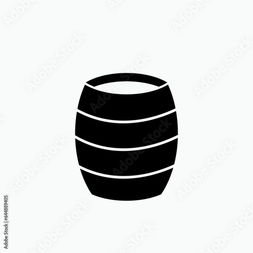 Wine Drums Icon. Beverage, Container. Liquor, Fermentation Symbol - Vector Logo Template. 