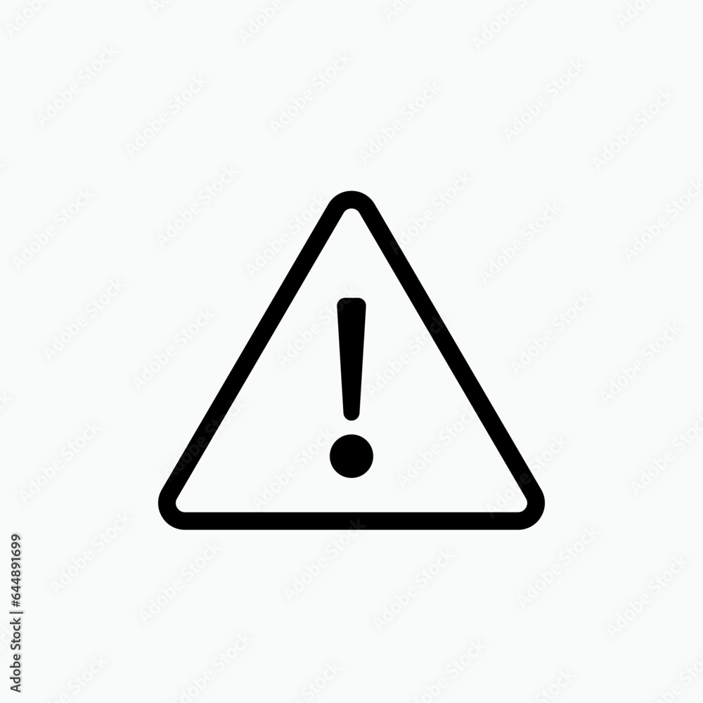 Exclamation Icon. Warning, Alert Symbol - Vector. Exclamation Icon. Warning, Alert Symbol - Vector.