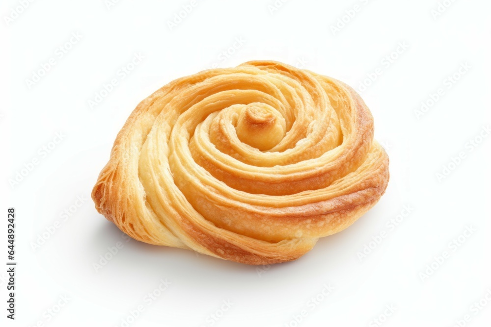 Fototapeta premium Roasted swirl bread preparation process. Generate Ai