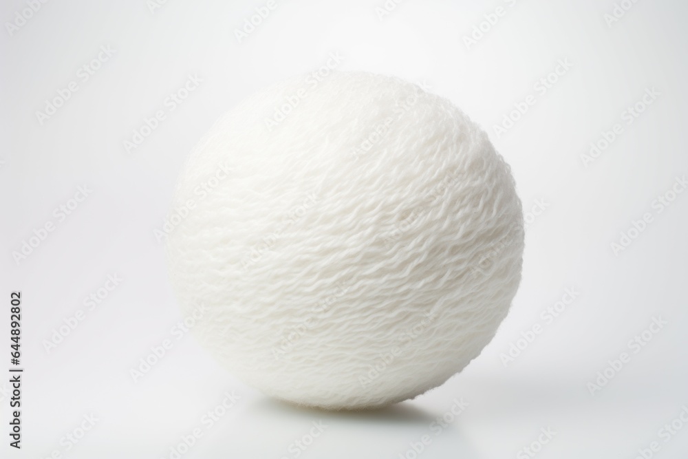 Ball wool white textile. Generate Ai Ball wool white textile. Generate Ai