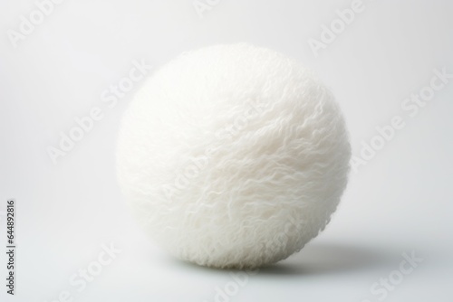 Spherical cotton fluff visual representation. Generate Ai