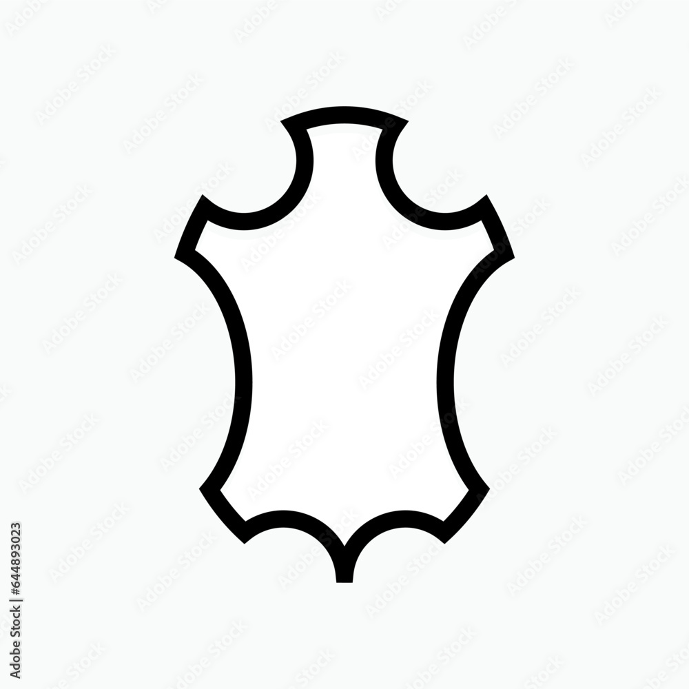 Leather Icon. Fashion Element Symbol - Vector. Leather Icon. Fashion Element Symbol - Vector.