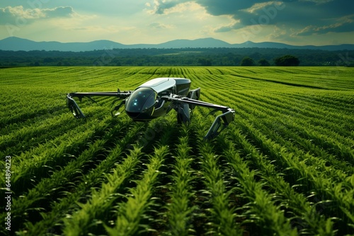 Innovative automated technology transforming crop fields. Generative AI