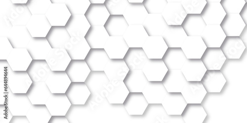 Fototapeta Naklejka Na Ścianę i Meble -  Abstract background with hexagon . Abstract honeycomb texture with cell. Hexagon abstract technology background. Surface polygon pattern with glowing hexagon paper texture and futuristic business.