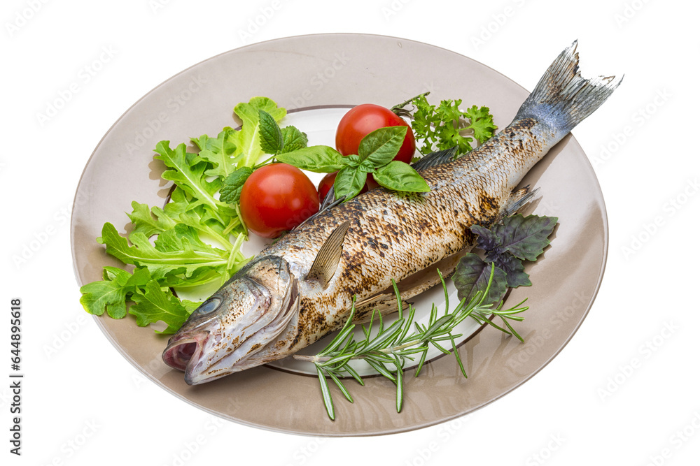 Roasted seabass