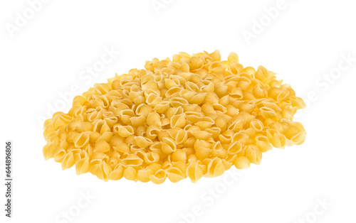 Heap of raw pasta (conchiglie)