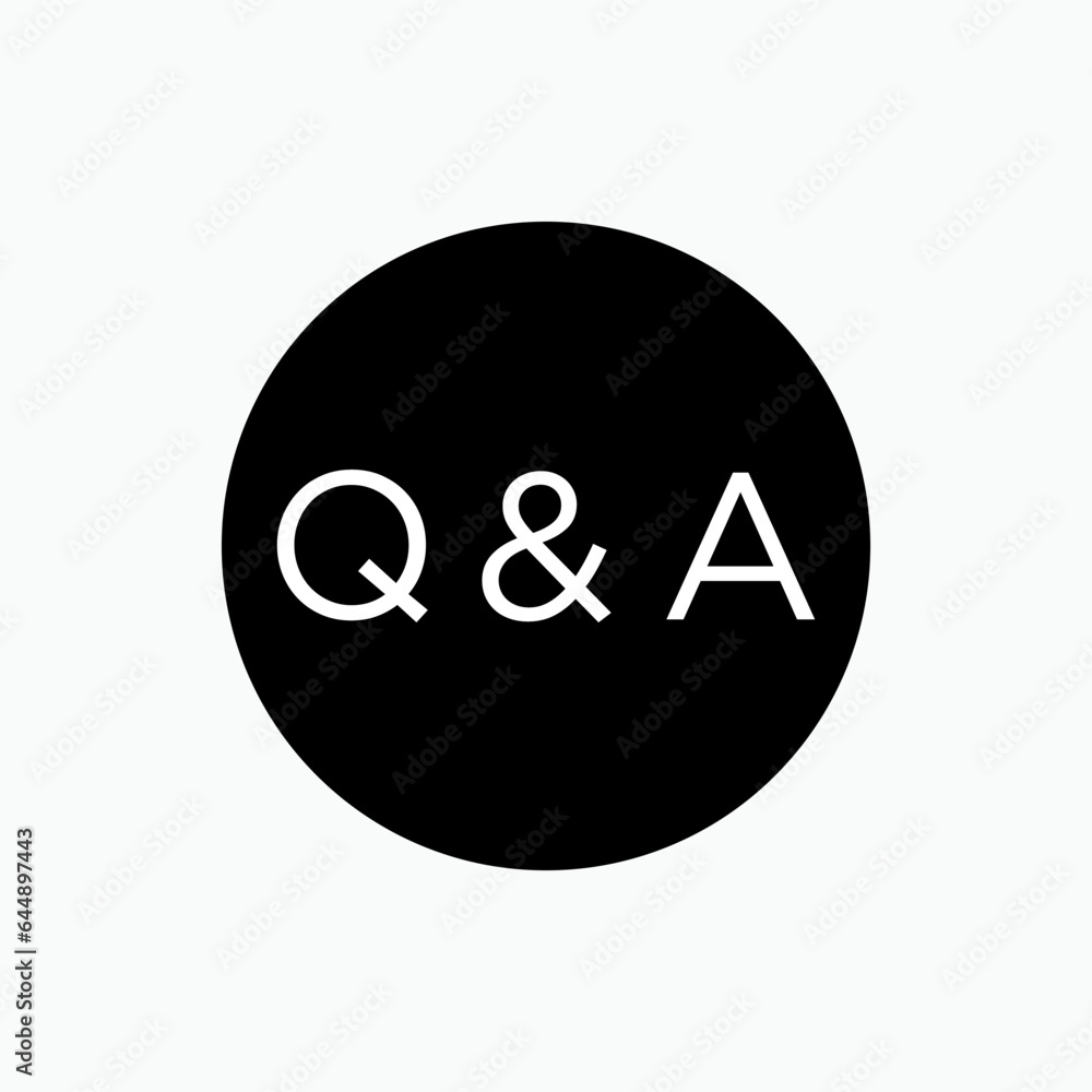 Q and A Icon. FAQ, Help Desk Symbol. Confirm, Question and Answer Symbol - Vector. Q and A Icon. FAQ, Help Desk Symbol. Confirm, Question and Answer Symbol - Vector.