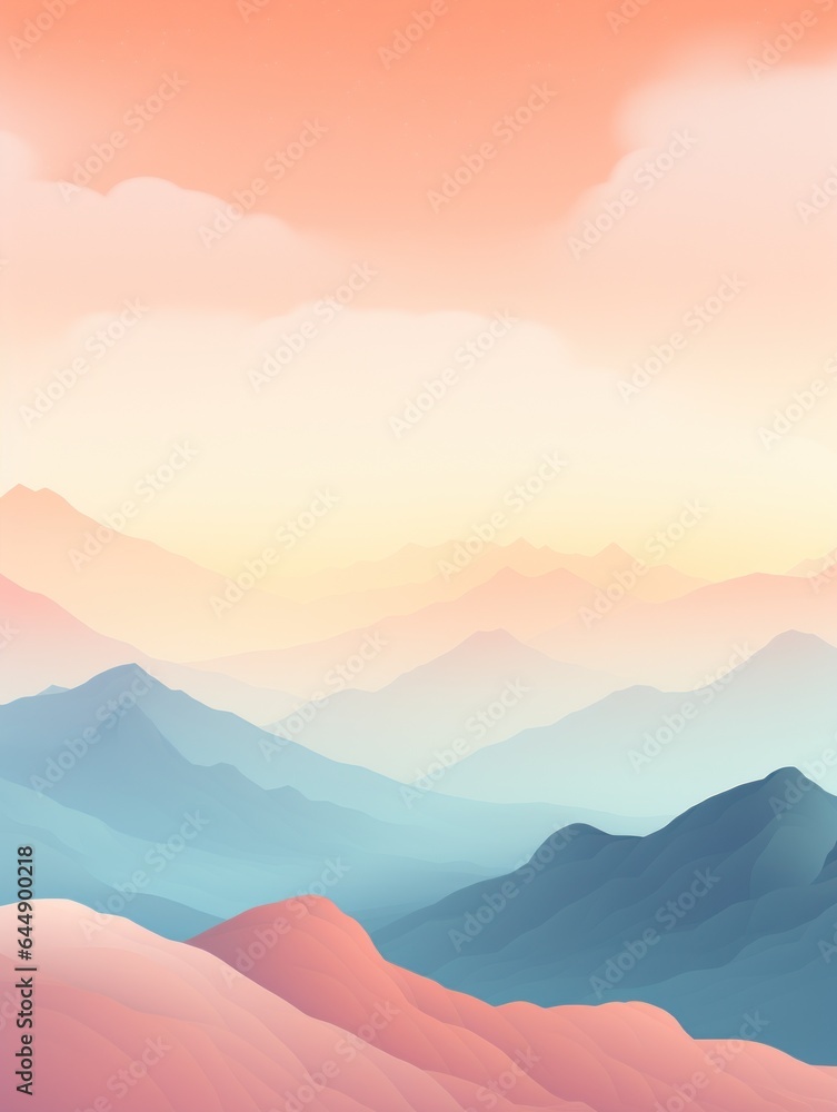 vertical wallpaper. mountains silhouettes.
