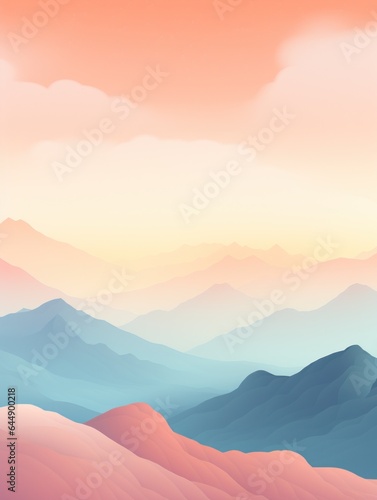 vertical wallpaper. mountains silhouettes. © Fotograf