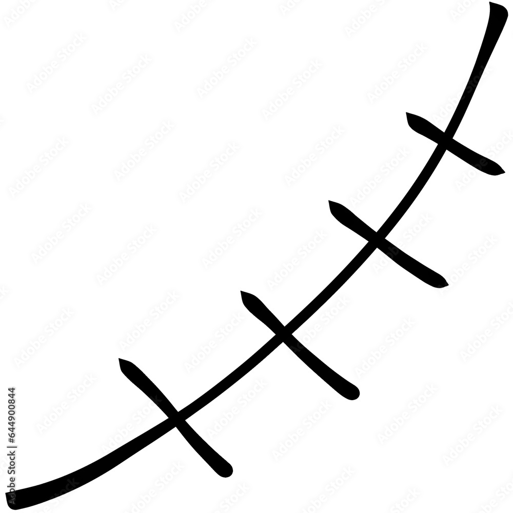 Obraz premium Freestyle Black Line Vector