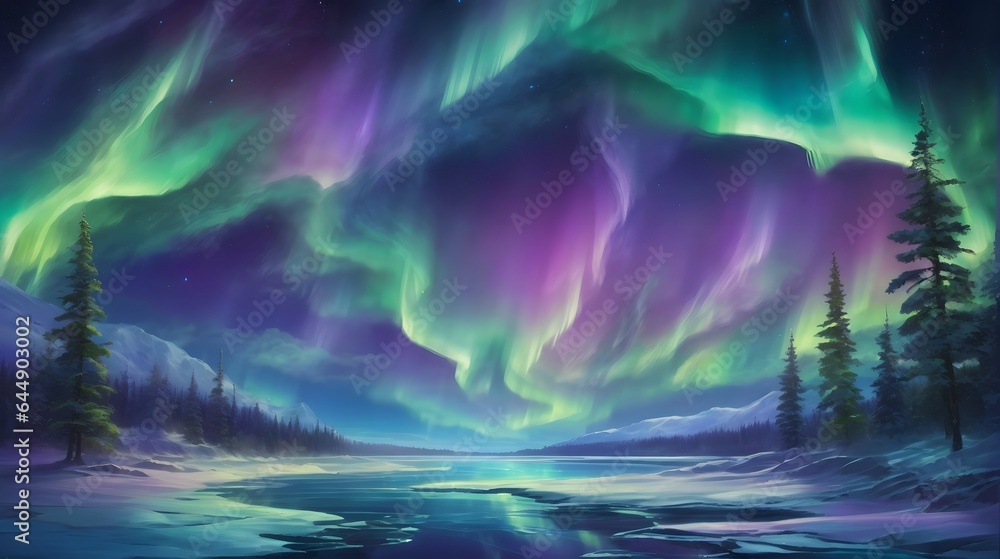 Captivating Northern Lights Sky Background Aurora Borealis Night Sky Dazzling Polar Lights Landscape Northern Lights Aurora Scenery AI Generative Captivating Northern Lights Sky Background Aurora Borealis Night Sky Dazzling Polar Lights Landscape Northern Lights Aurora Scenery AI Generative