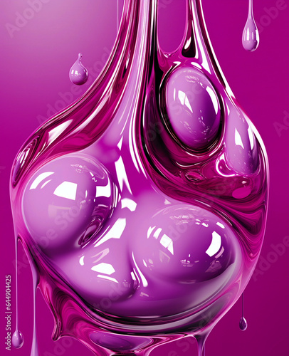 An AI-Generated digital abstraction, sexy pink chrome liquids for the background use. Suggests modern sexual openness.