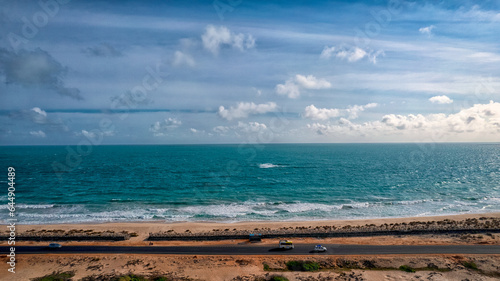 Arichal Munai, a Coastal lookout marking the end point of the Indian mainland, is popular for viewing ocean sunsets, Dhanushkodi, Tamilnadu, India. photo