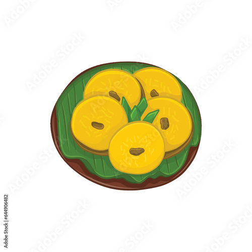 Indonesian Traditional Food Snack Illustration