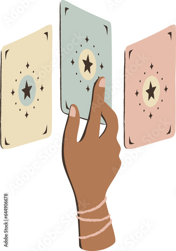 picking a tarot card from card spreads, png transparent background	