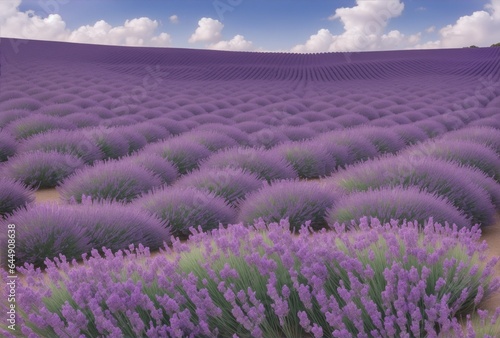 Heavenly scene in lavender field region.