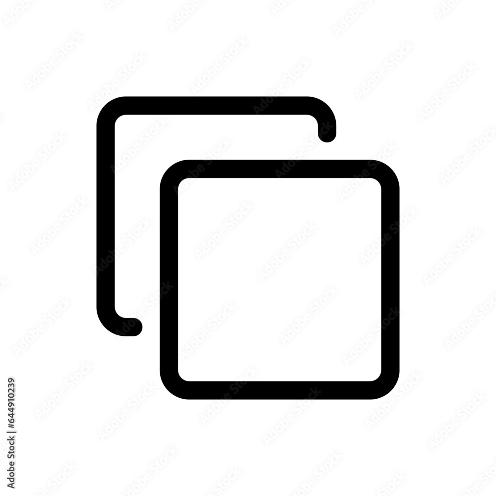 Copy icon in trendy flat style isolated on white background. Copy silhouette symbol for your website design, logo, app, UI. Vector illustration, EPS10. Copy icon in trendy flat style isolated on white background. Copy silhouette symbol for your website design, logo, app, UI. Vector illustration, EPS10.