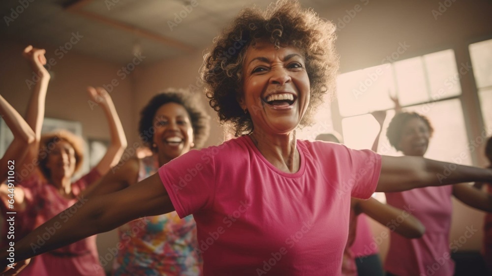 Fototapeta premium woman in zumba class