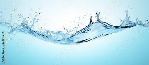 Splash of water on a isolated pastel background Copy space