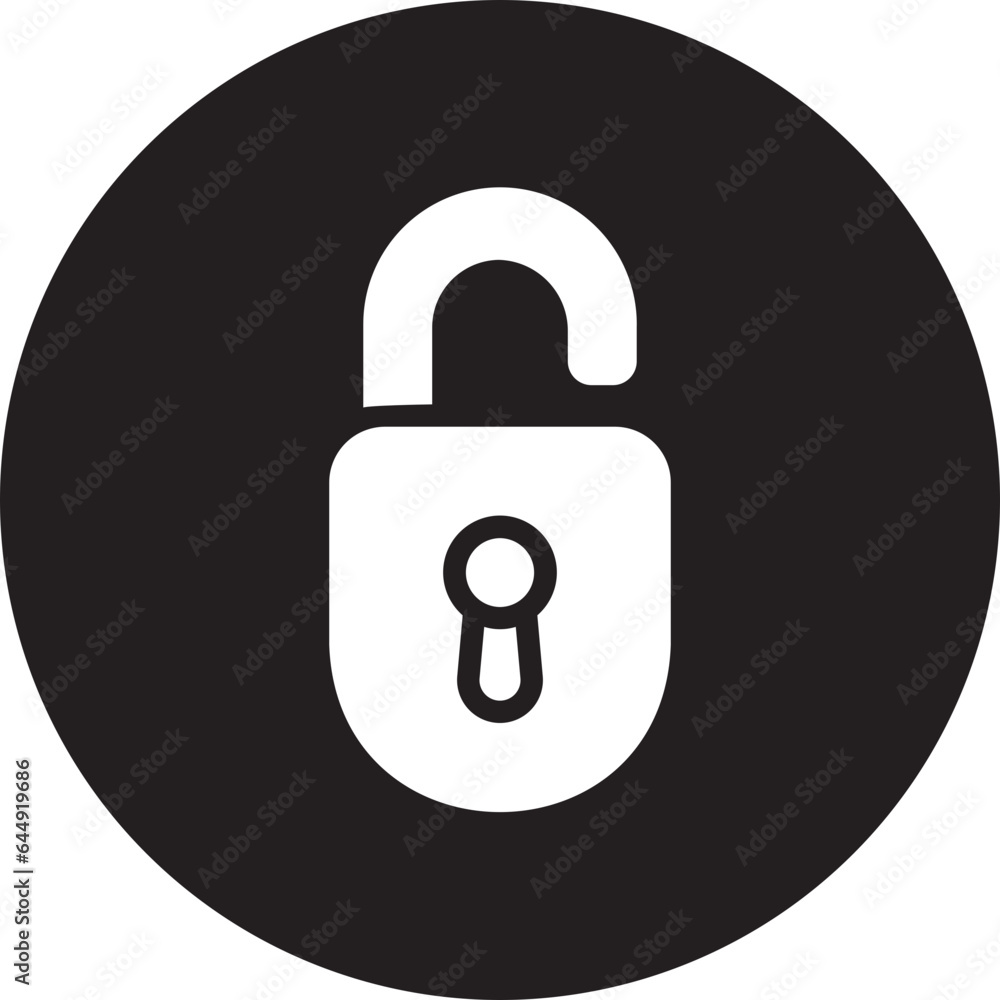 unlock glyph icon unlock glyph icon
