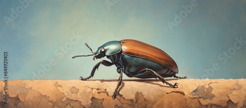 Many May beetle larvae on a isolated pastel background Copy space