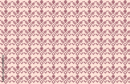 фотографія Pattern of authentic nordic karelo-finnish ornament Kalevala karelia finland nor