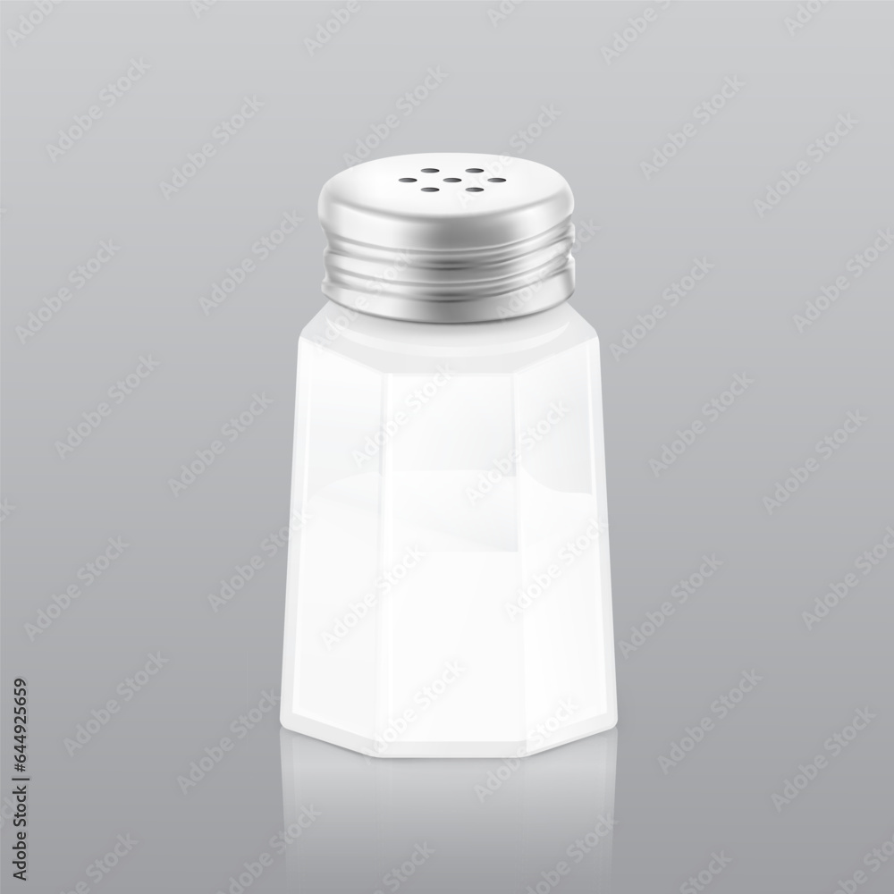 Realistic salt shaker mockup. Vector illustration, ready and simple to use for your design. ESP10. Realistic salt shaker mockup. Vector illustration, ready and simple to use for your design. ESP10.