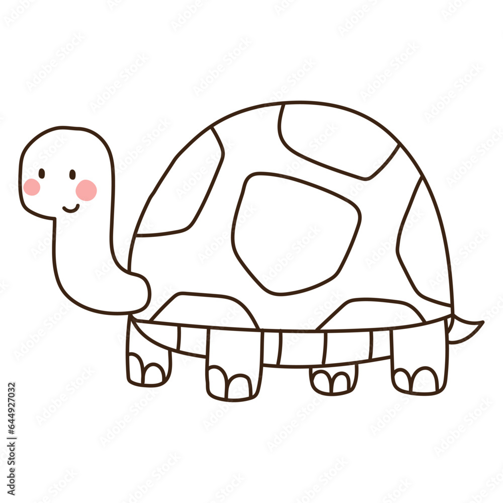cute turtle animal doodle icon cute turtle animal doodle icon