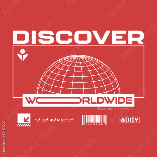 Street wear design inspiration. Retro futuristic design for apparel, clothing, and poster