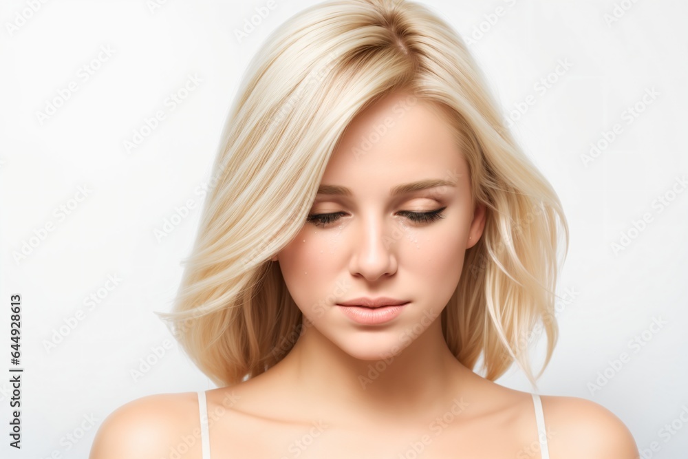 beautiful blonde woman crying beautiful blonde woman crying