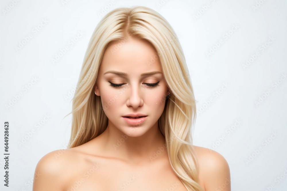 beautiful blonde woman crying beautiful blonde woman crying