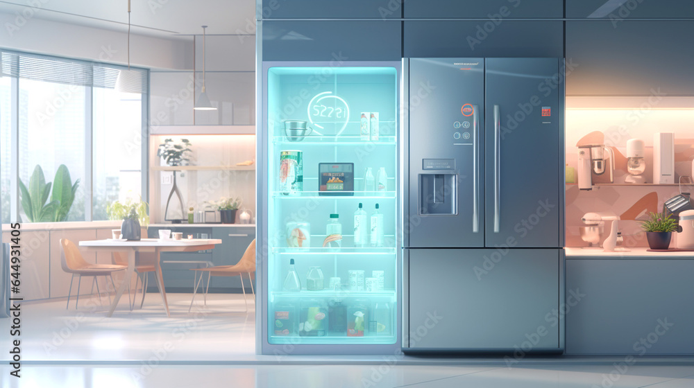 Smart refrigerator displaying list of groceries and their expiration ... Circuit Diagram