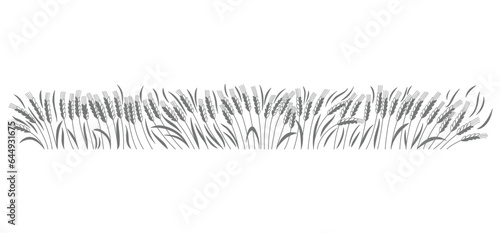 Rural landscape element, vintage sketch icon. Engraving design element. Hand drawn rural vector illustration