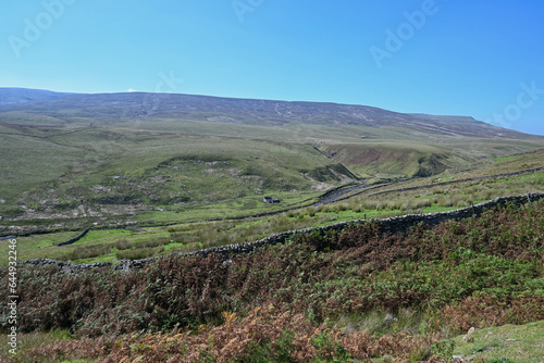 Alston moor with a bright blue sky