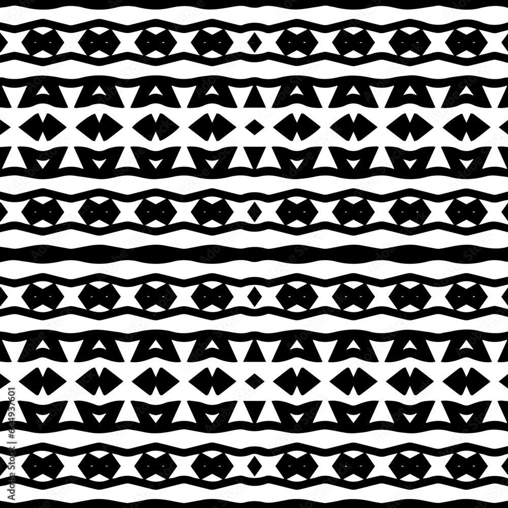 White background with black pattern. Seamless texture for fashion, textile design,  on wall paper, wrapping paper, fabrics and home decor. Simple repeat pattern.