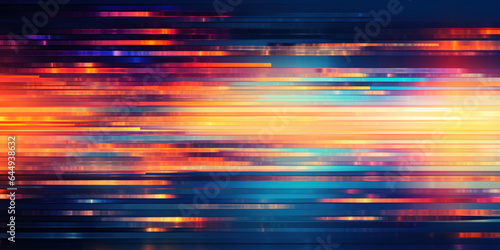 Abstract speed motion blurred striped glitch background.