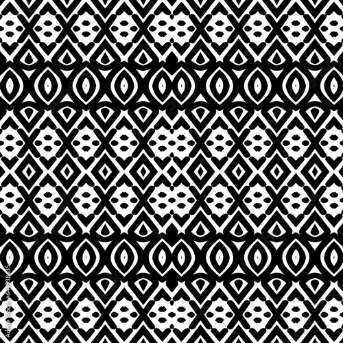 White background with black pattern. Seamless texture for fashion, textile design, on wall paper, wrapping paper, fabrics and home decor. Simple repeat pattern.