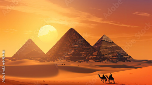 pyramids desert